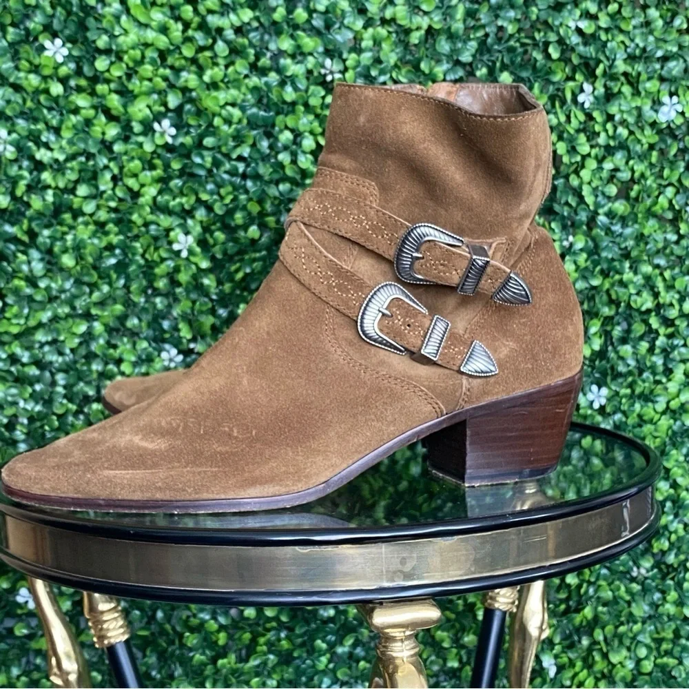 N-09 Frye Ellen Buckle Boots
